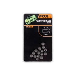 FOX - Edges 5mm Tungsten Beads x 15